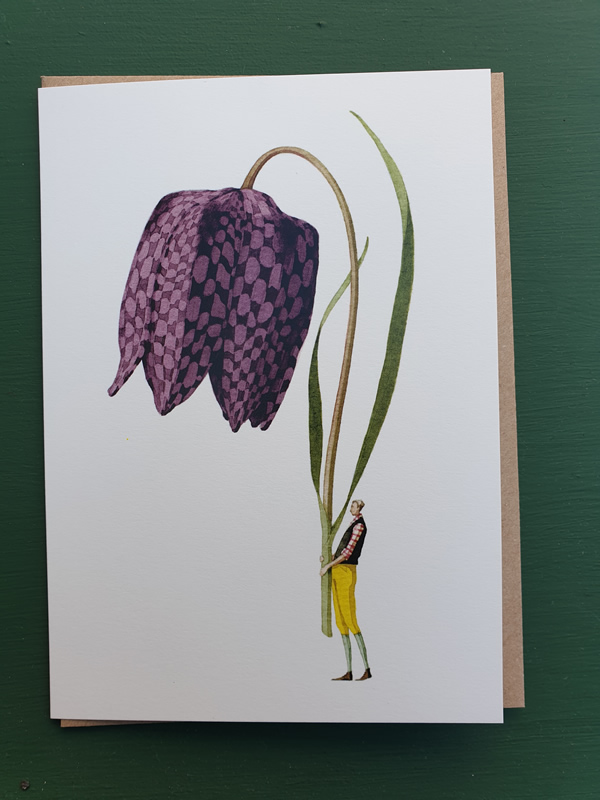 Laura Stoddart Fritillary Card Sally Bourne Interiors London N10 Muswell Hill Greetings card